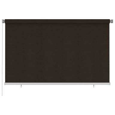 Rolgordijn voor buiten 245(B)x140(H) cm HDPE bruin