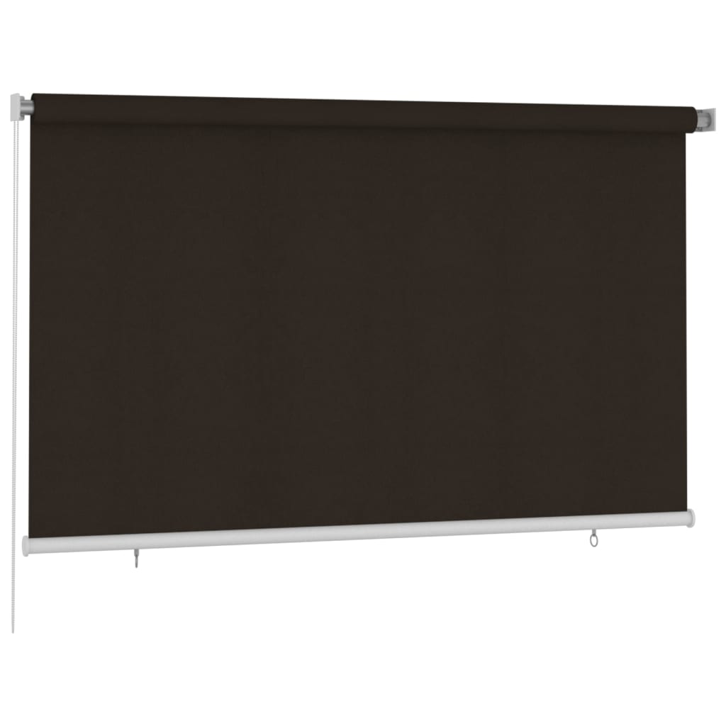 Rolgordijn voor buiten 245(B)x140(H) cm HDPE bruin