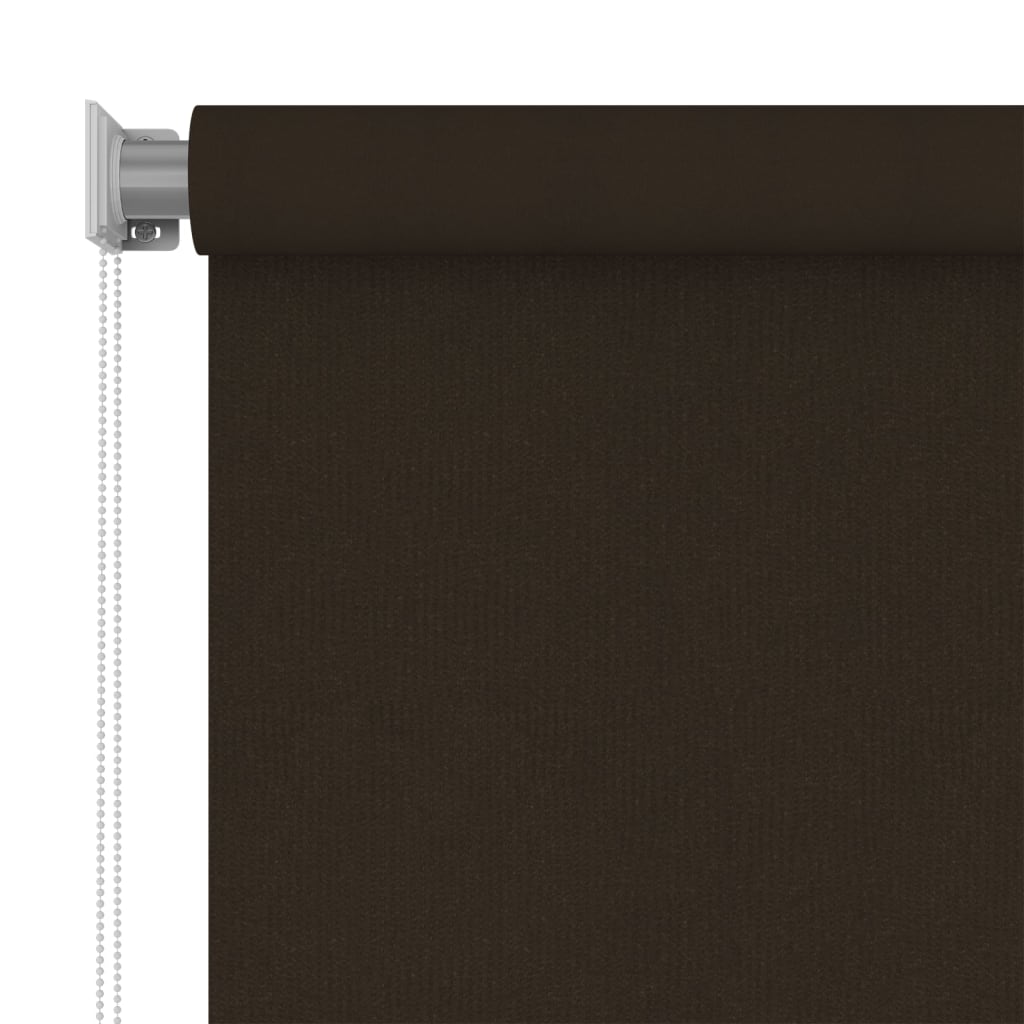 Rolgordijn voor buiten 245(B)x140(H) cm HDPE bruin