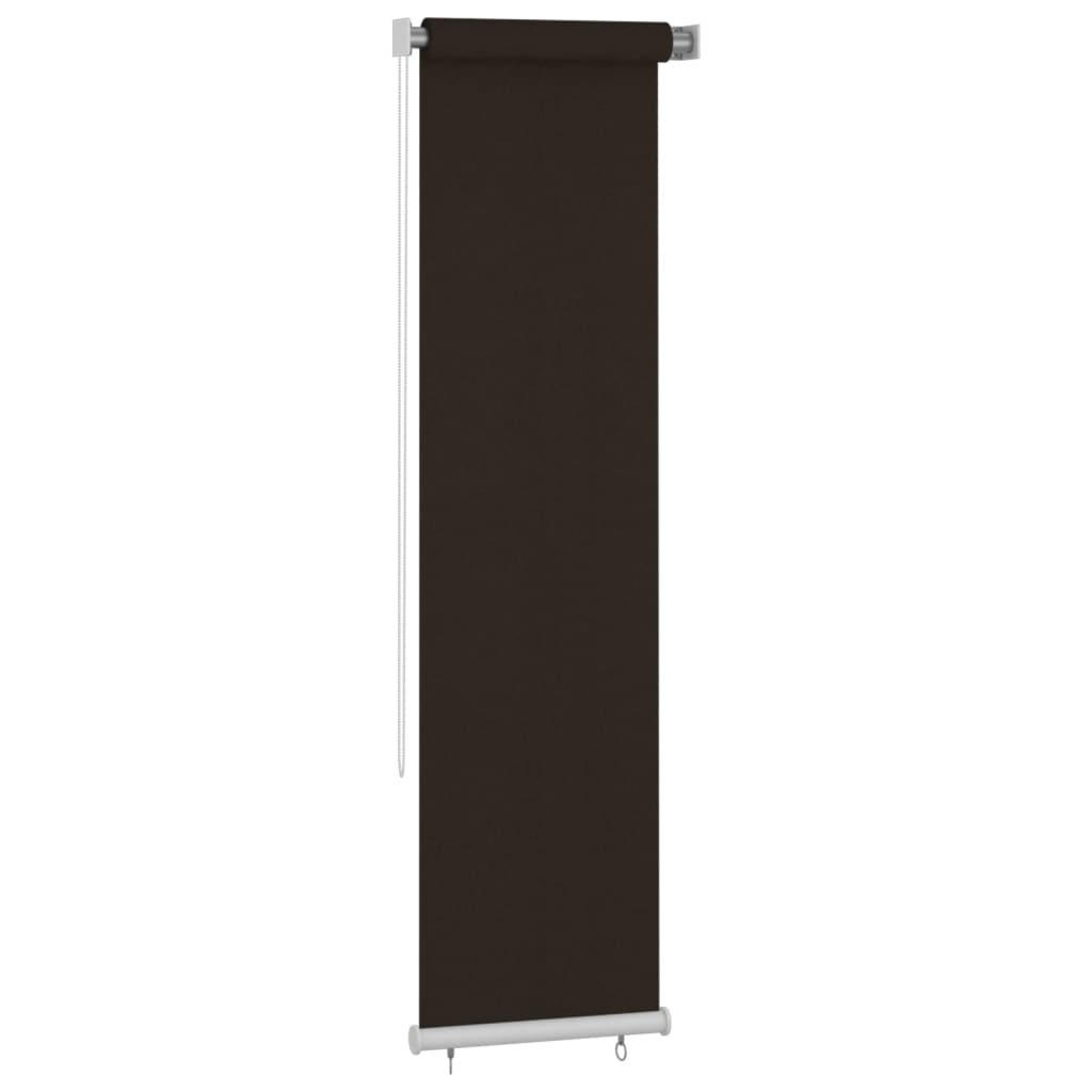 Rolgordijn voor buiten 65(B)x230(H) cm HDPE bruin