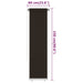Rolgordijn voor buiten 65(B)x230(H) cm HDPE bruin