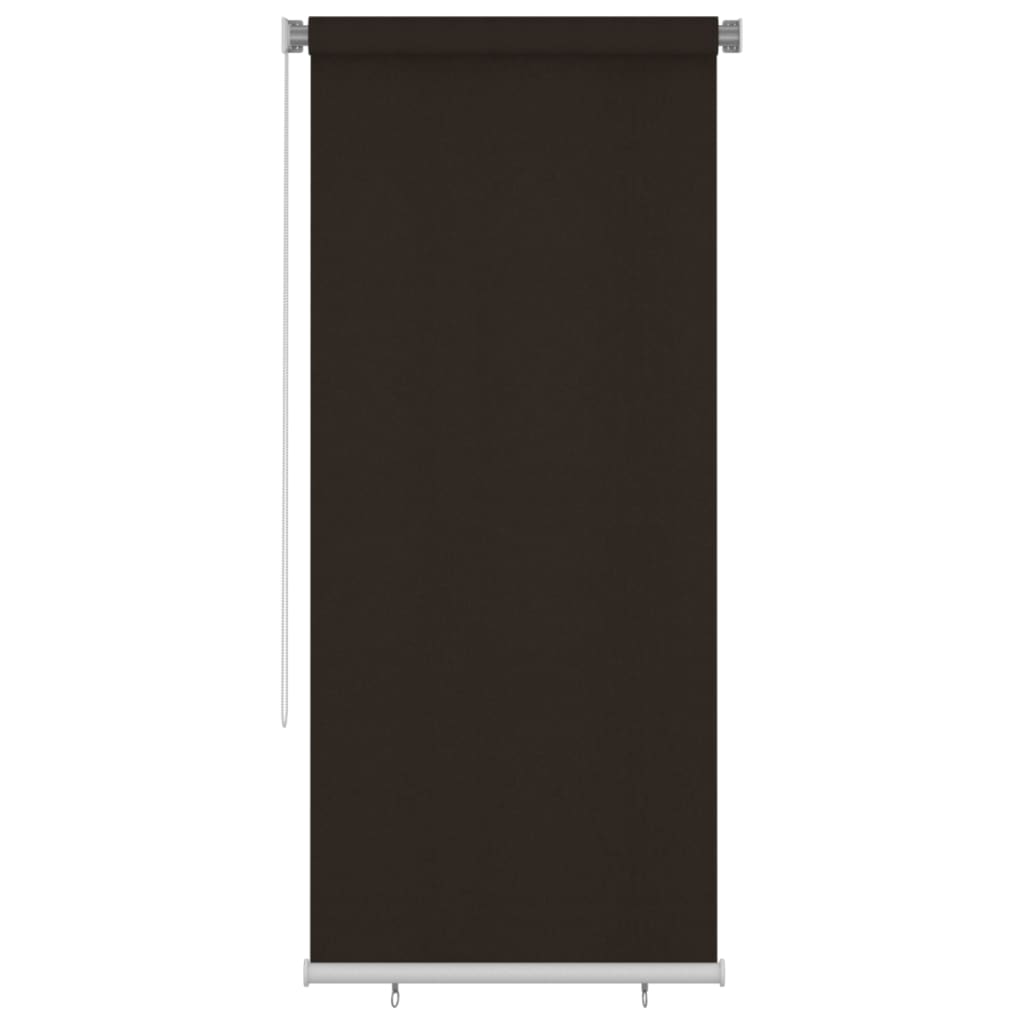 Rolgordijn voor buiten 105(B)x230(H) cm HDPE bruin