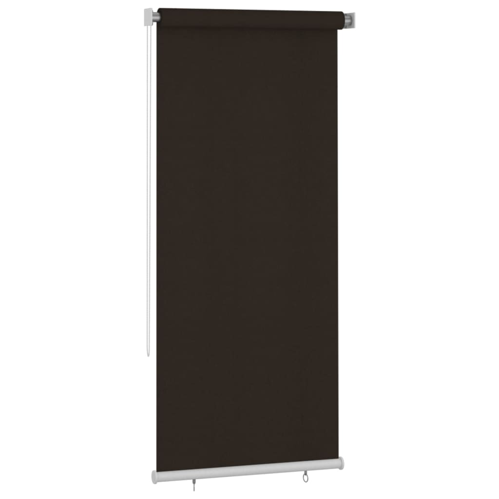 Rolgordijn voor buiten 105(B)x230(H) cm HDPE bruin