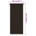 Rolgordijn voor buiten 105(B)x230(H) cm HDPE bruin