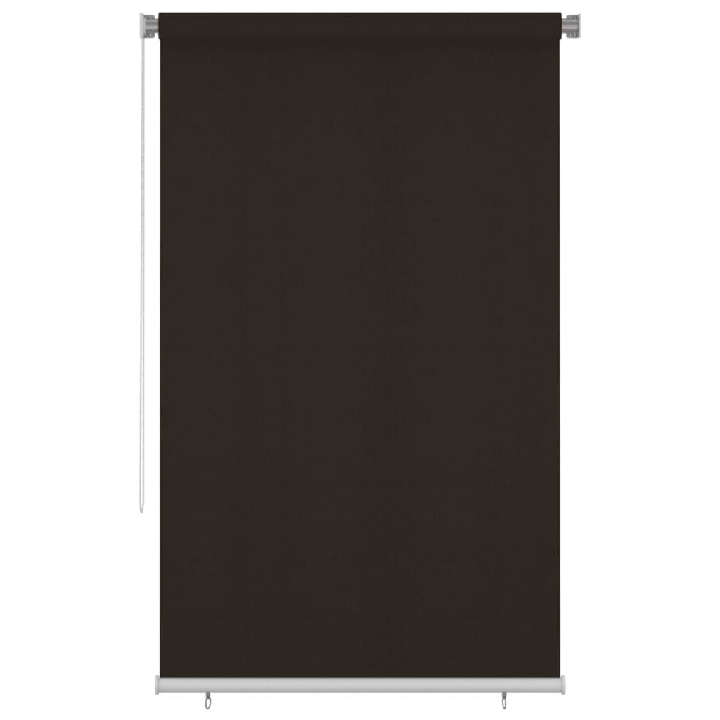 Rolgordijn voor buiten 145(B)x230(H) cm HDPE bruin
