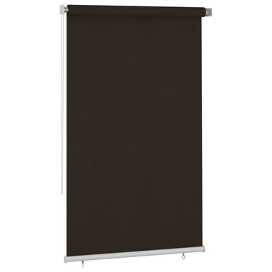 Rolgordijn voor buiten 145(B)x230(H) cm HDPE bruin