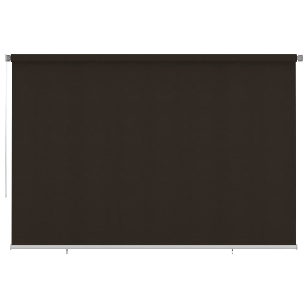 Rolgordijn voor buiten 355(B)x230(H) cm HDPE bruin