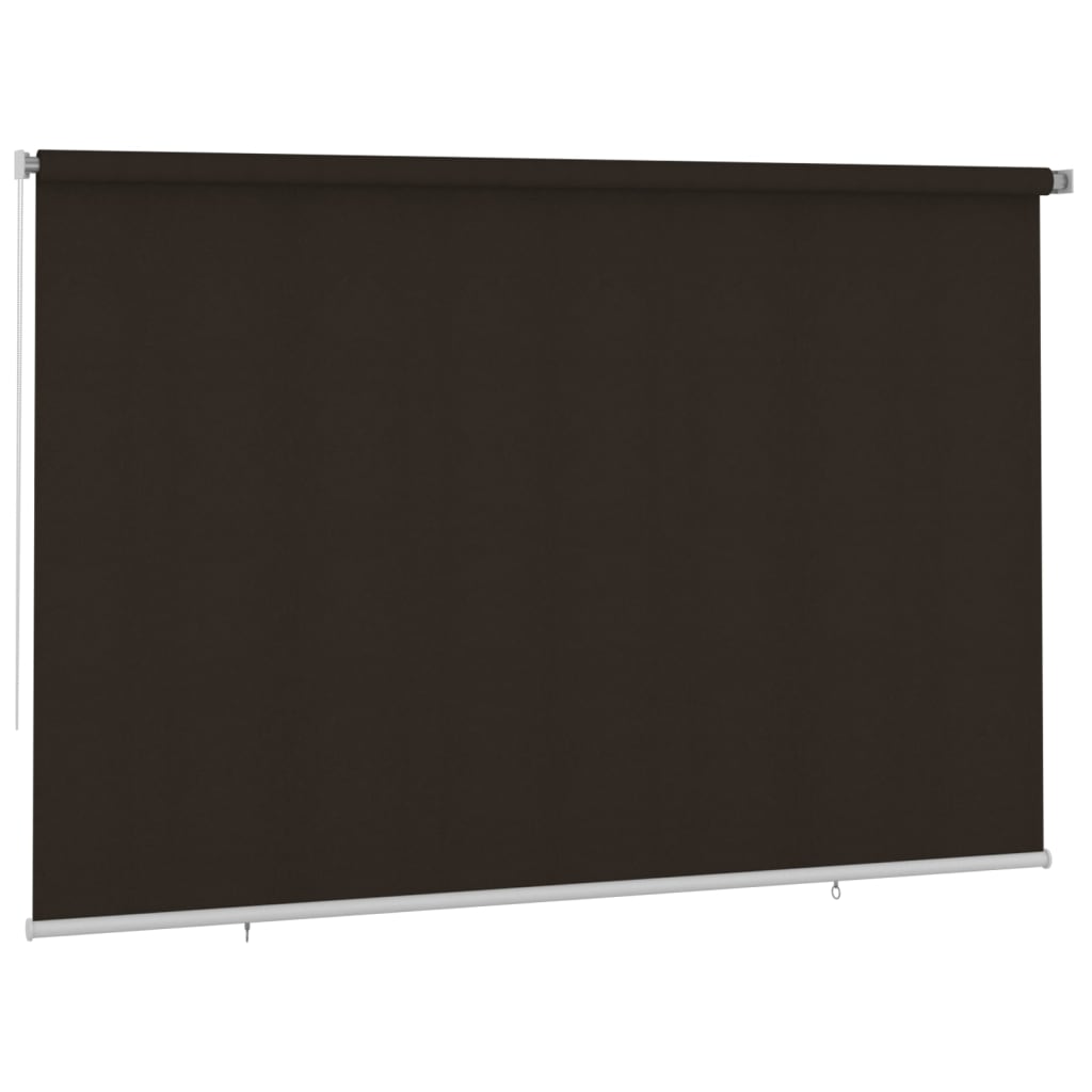 Rolgordijn voor buiten 355(B)x230(H) cm HDPE bruin