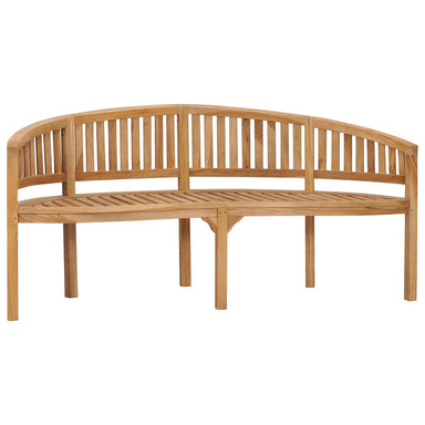 Bankje Banaanvormig 180 Cm Massief Teakhout