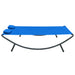 Loungebed stof blauw