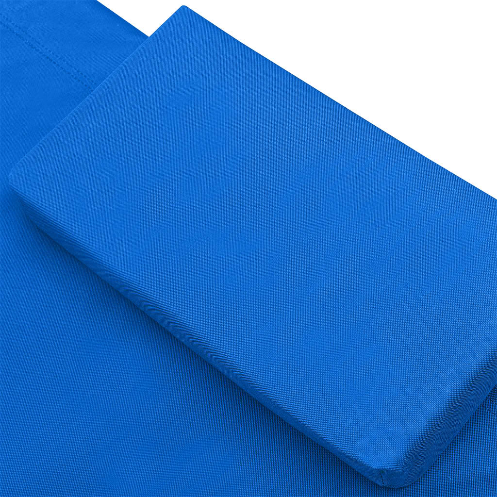 Loungebed stof blauw