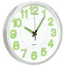 Wandklok lichtgevend 30 cm wit