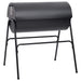Barbecuevat met 2 kookroosters 80x95x90 cm staal zwart