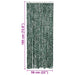 Vliegengordijn 56x185 cm chenille groen en wit