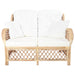 Tweezitsbank rattan