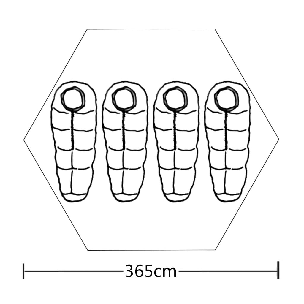 Tent 4-persoons meerkleurig