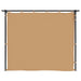Prieel met gordijnen 3x3 m staal taupe