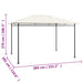 Prieel 180 g/m² 384x281x270 cm crèmekleurig