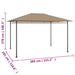 Prieel 180 g/m² 384x281x270 cm taupe