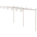 Tuinpergola 6x3x2,5 m ijzer antiekbruin