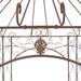 Tuinpaviljoen 400x258x378 cm ijzer antiekbruin