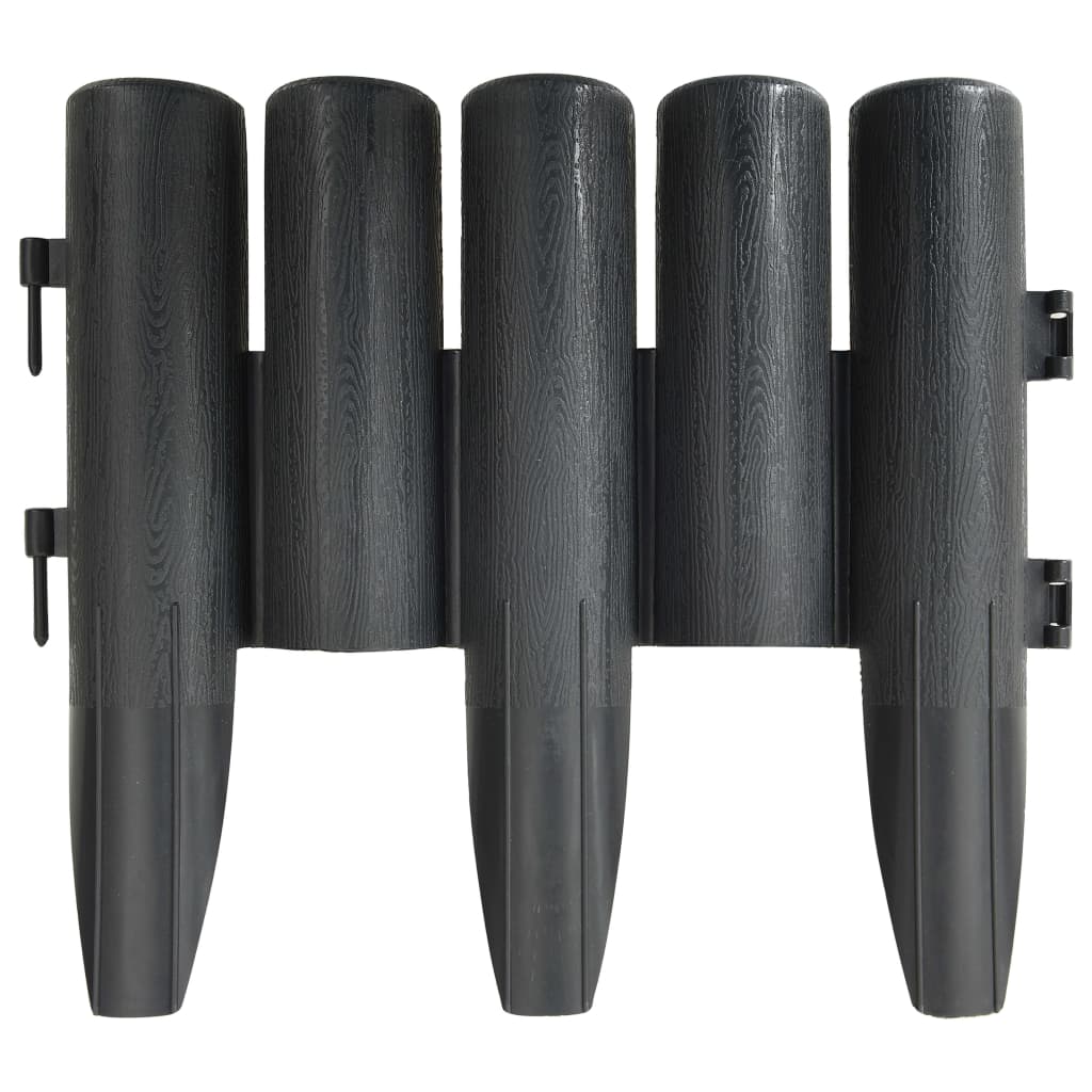 Gazonranden 36 st 10 m PP antracietkleurig