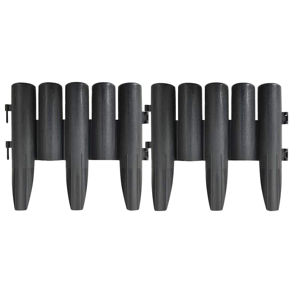 Gazonranden 36 st 10 m PP antracietkleurig