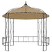 Prieel rond 300x290 cm taupe