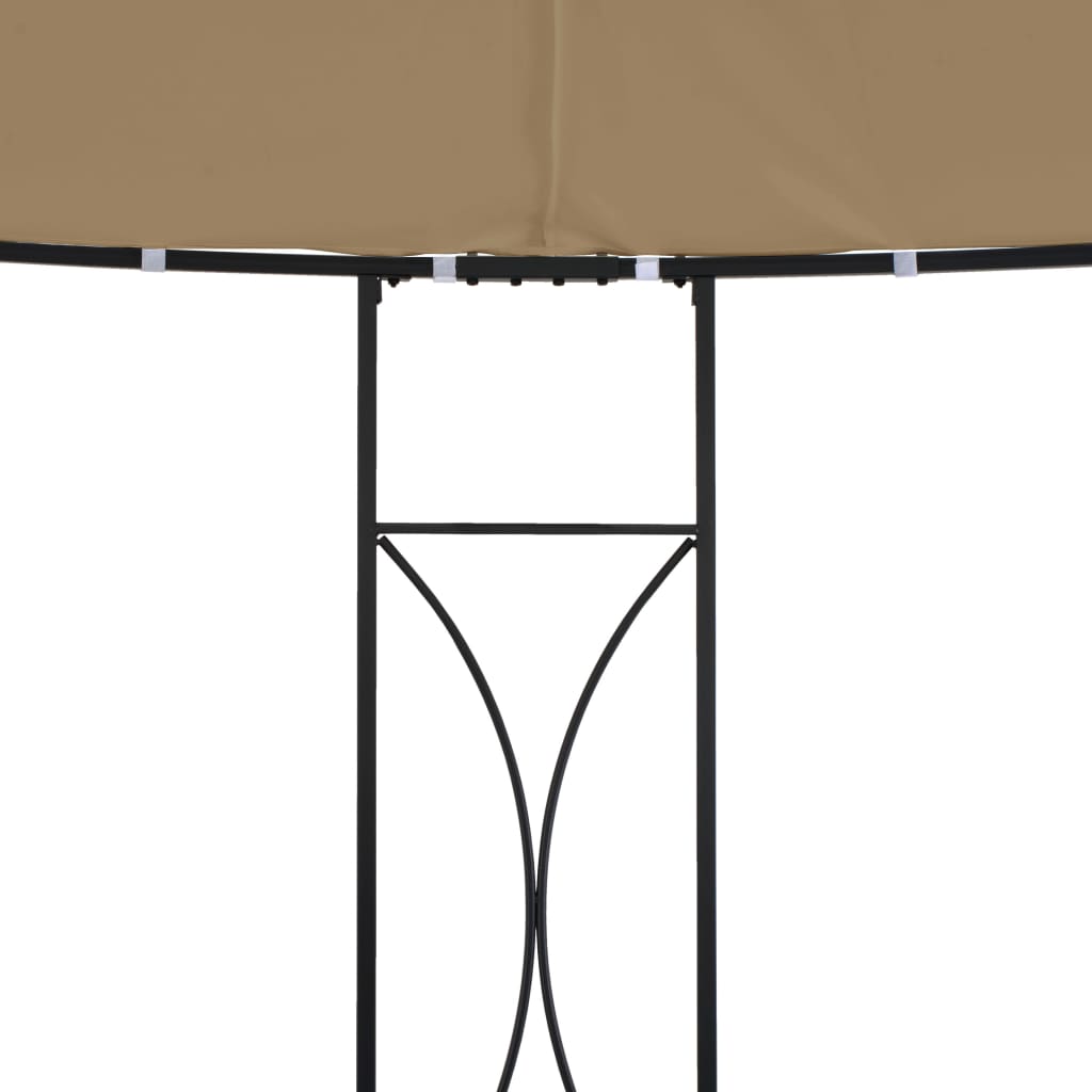 Prieel rond 300x290 cm taupe