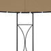 Prieel rond 300x290 cm taupe