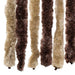 Vliegengordijn 118x220 cm chenille beige en lichtbruin
