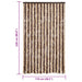 Vliegengordijn 118x220 cm chenille beige en lichtbruin