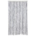 Vliegengordijn 118x220 cm chenille grijs en wit
