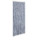 Vliegengordijn 56x200 cm chenille blauw en wit