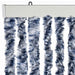 Vliegengordijn 56x200 cm chenille blauw en wit