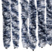 Vliegengordijn 56x200 cm chenille blauw en wit