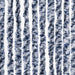 Vliegengordijn 56x200 cm chenille blauw en wit