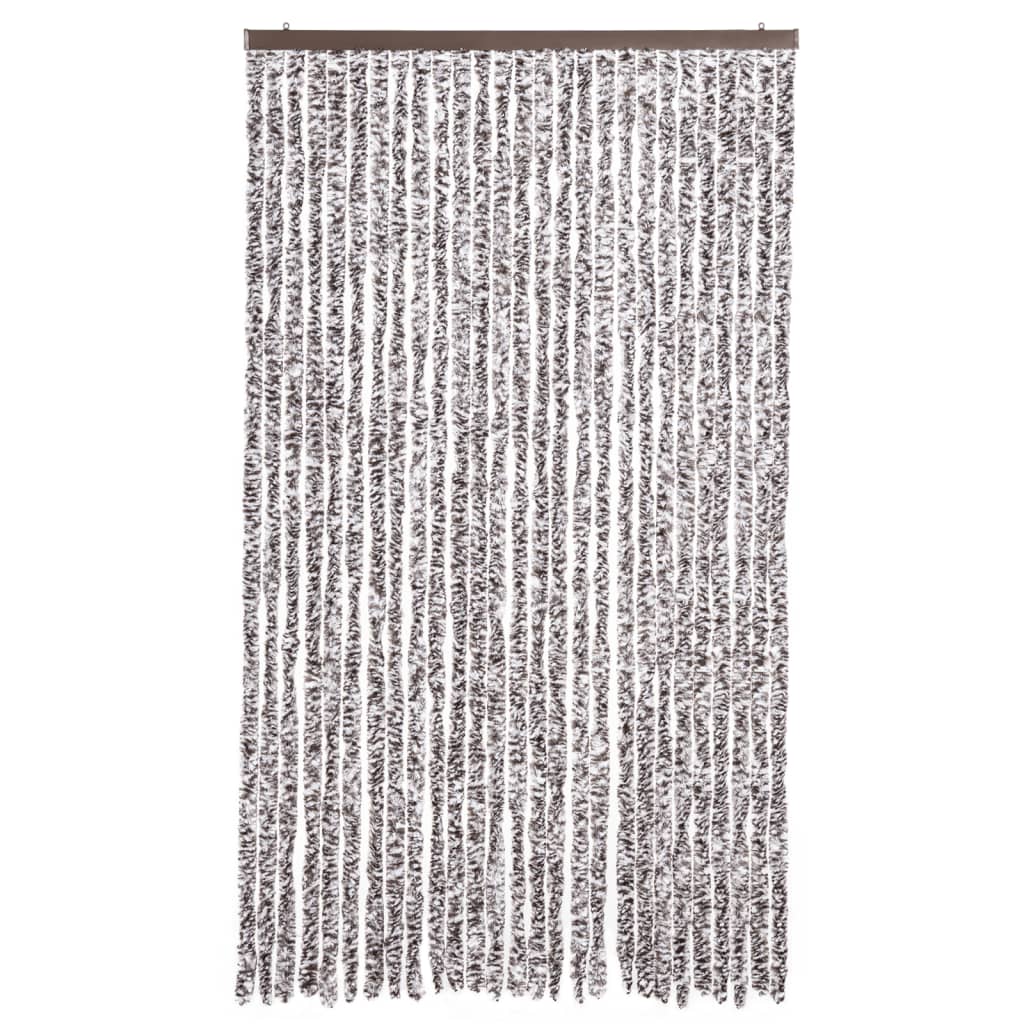 Vliegengordijn 118x220 cm chenille bruin en beige