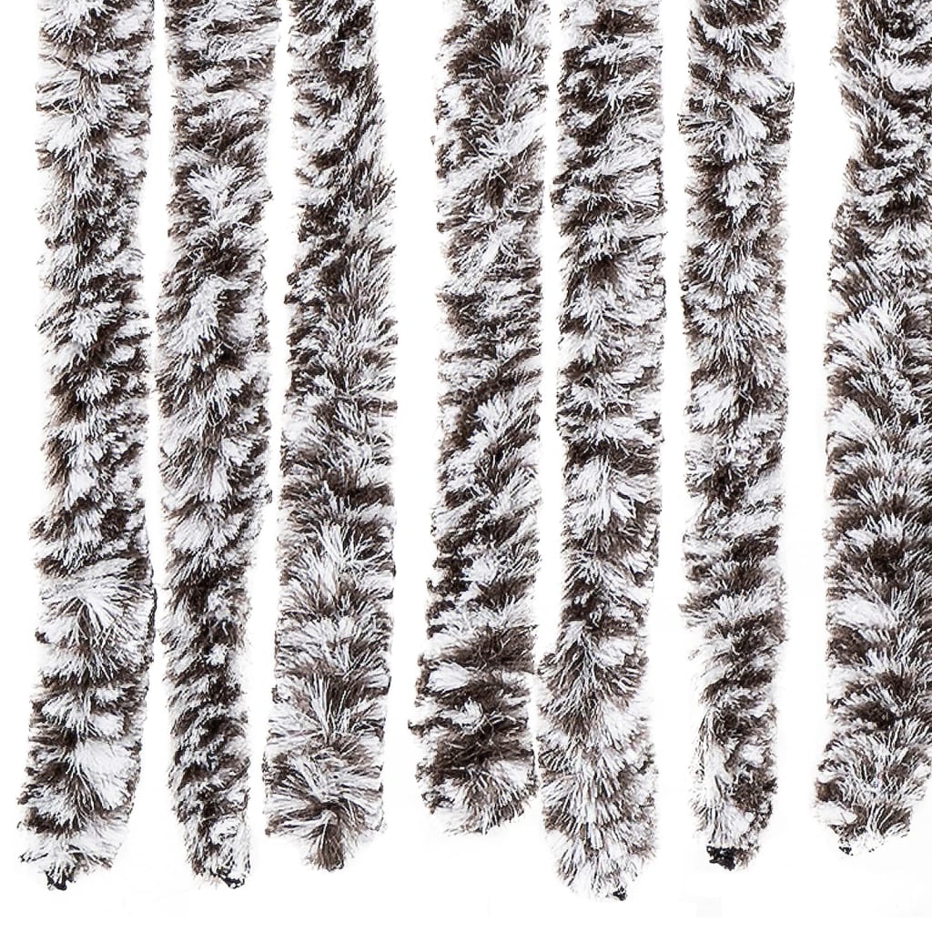 Vliegengordijn 118x220 cm chenille bruin en beige
