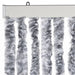 Vliegengordijn 118x220 cm chenille wit en grijs