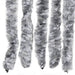Vliegengordijn 118x220 cm chenille wit en grijs