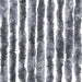 Vliegengordijn 118x220 cm chenille zilverkleurig