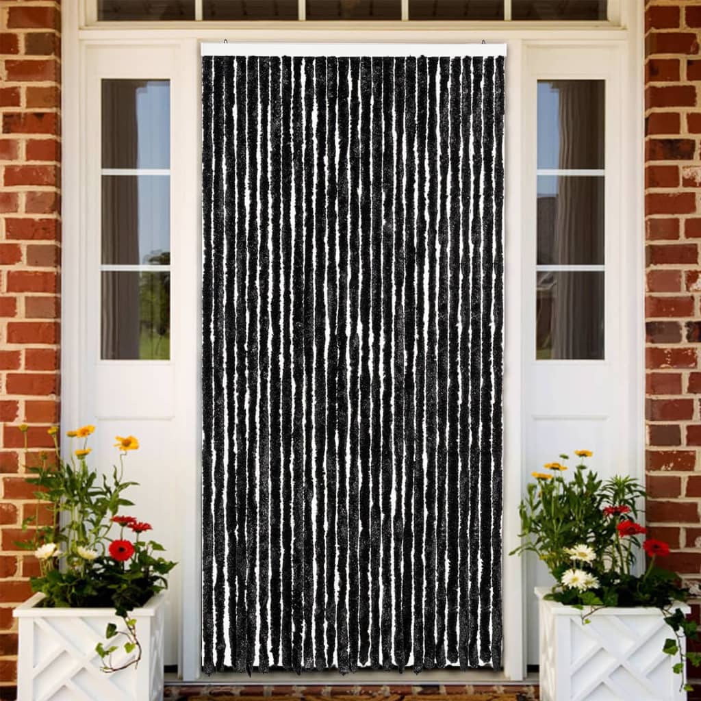 Vliegengordijn 118x220 cm chenille antraciet