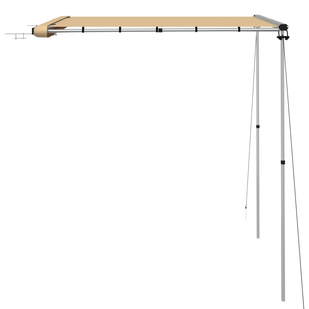 Luifel voor camper en caravan 1,8x2x2,15 m beige