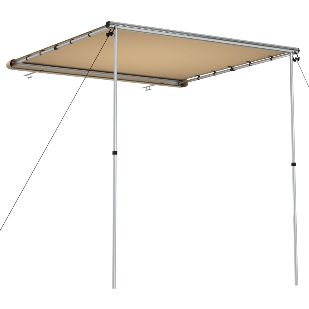 Luifel voor camper en caravan 2x2x2,15 m beige