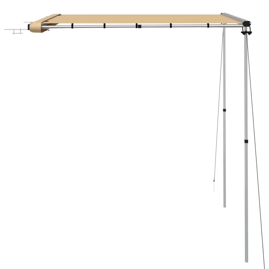Luifel voor camper en caravan 2x2x2,15 m beige