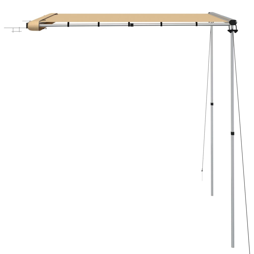 Luifel voor camper en caravan 2,4x2x2,15 m beige