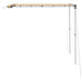 Luifel voor camper en caravan 2,4x2,5x2,15 m beige