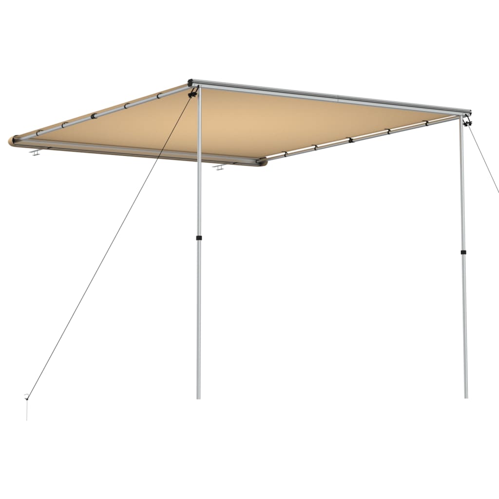 Luifel voor camper en caravan 2,4x3x2,15 m beige