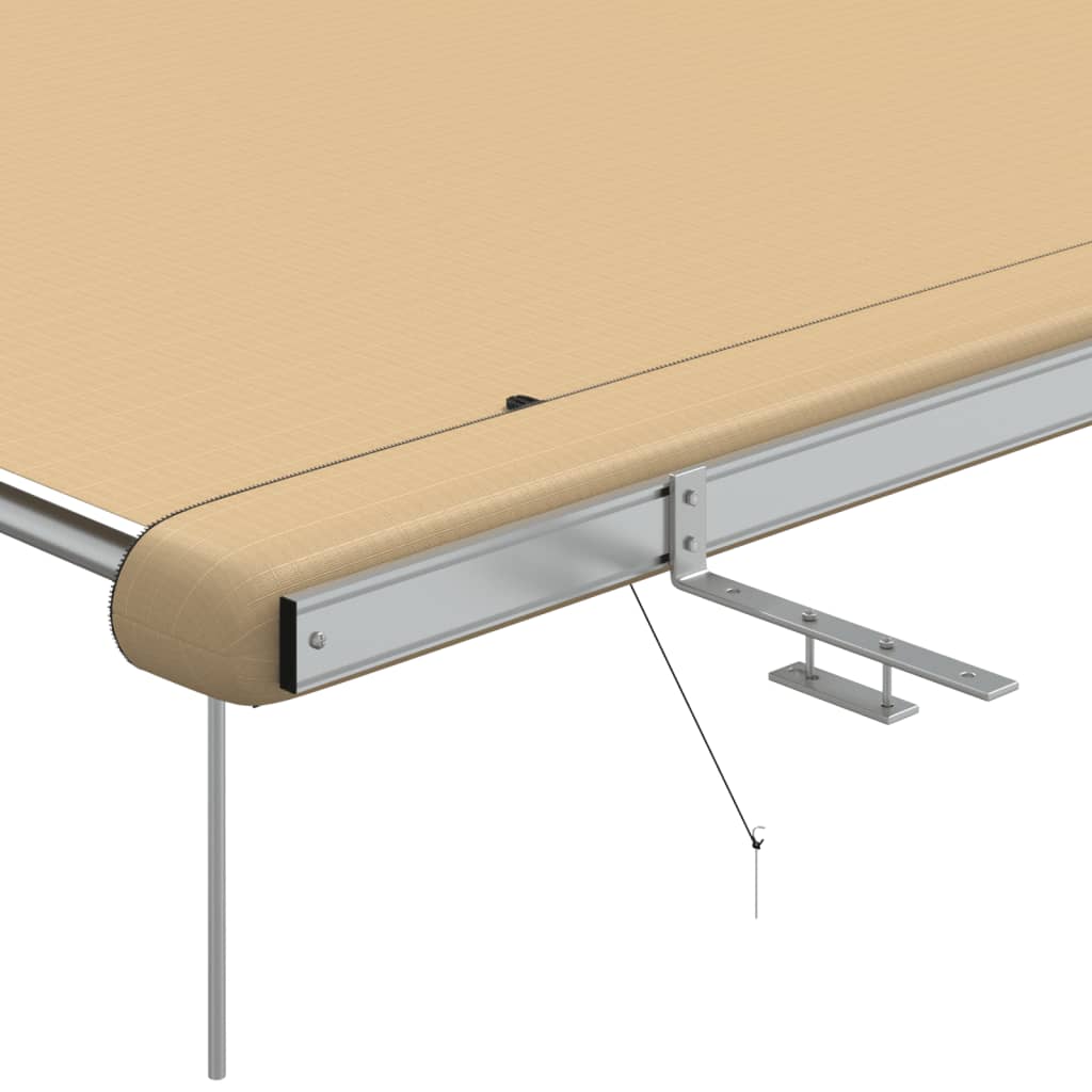 Luifel voor camper en caravan 2,4x3x2,15 m beige